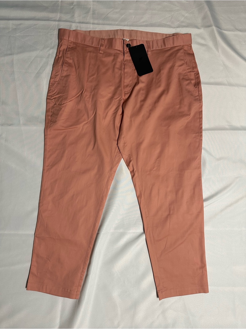 NWT Fabletics Men's High Side Chino Pants in Salmon 40x30